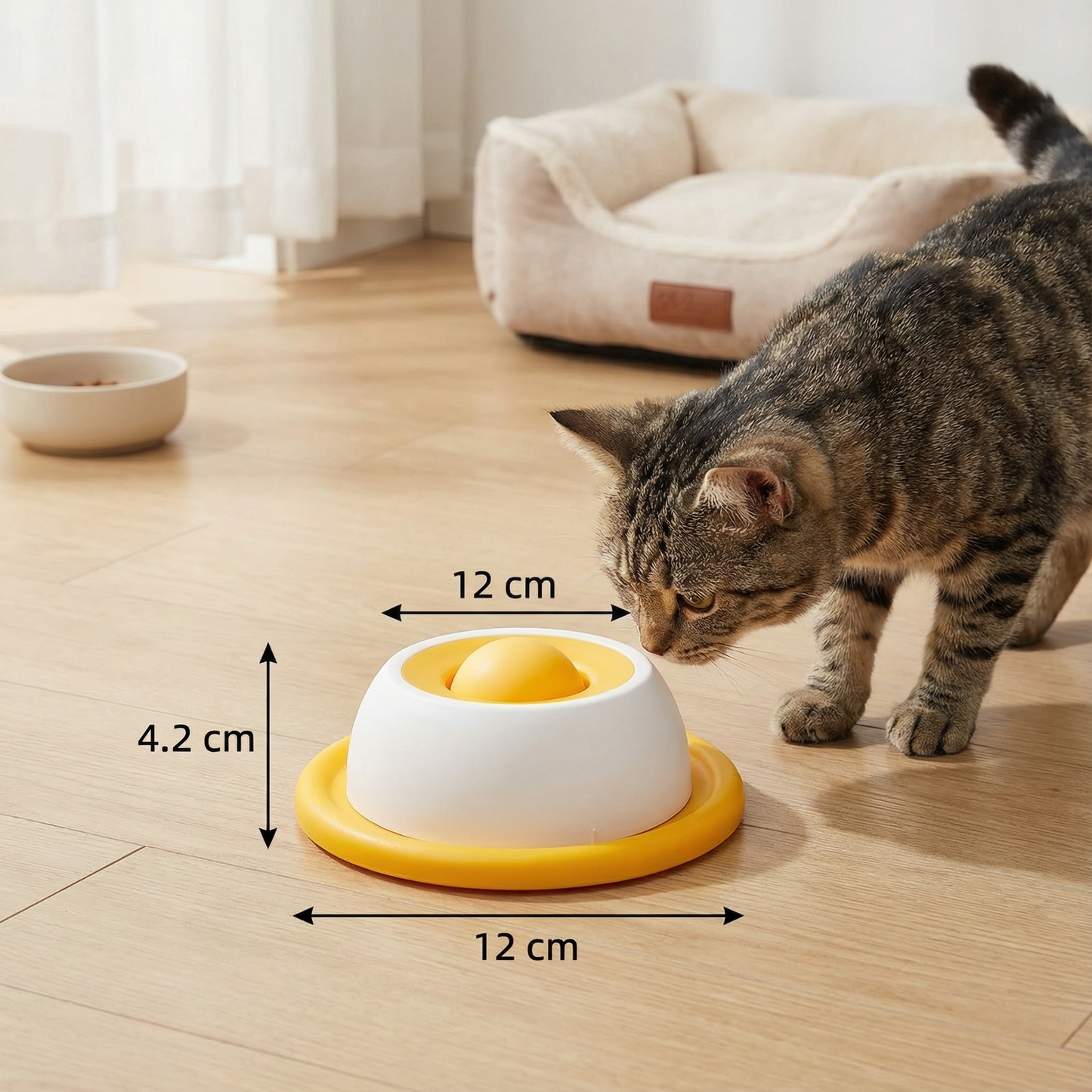 Interaktiver Leckspielzeug Snackteller für Katzen – Beschäftigung & langsameres Fressen