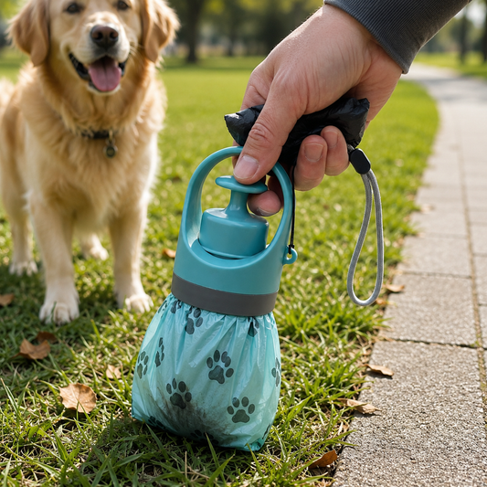 Kotgreifarm mit Kotbeutelhalter – Hygienische Hilfe für Spaziergänge mit Hund